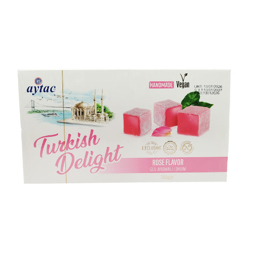 Aytac Turkish Delight Bowl With Rose 350Gx12