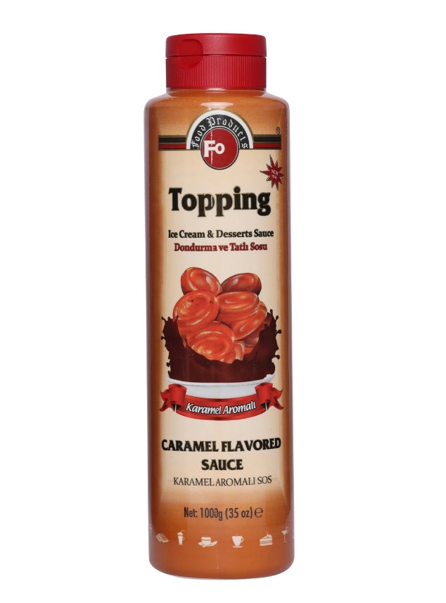 Fo Caramel Topping Sauce 1kg - Pack of 6