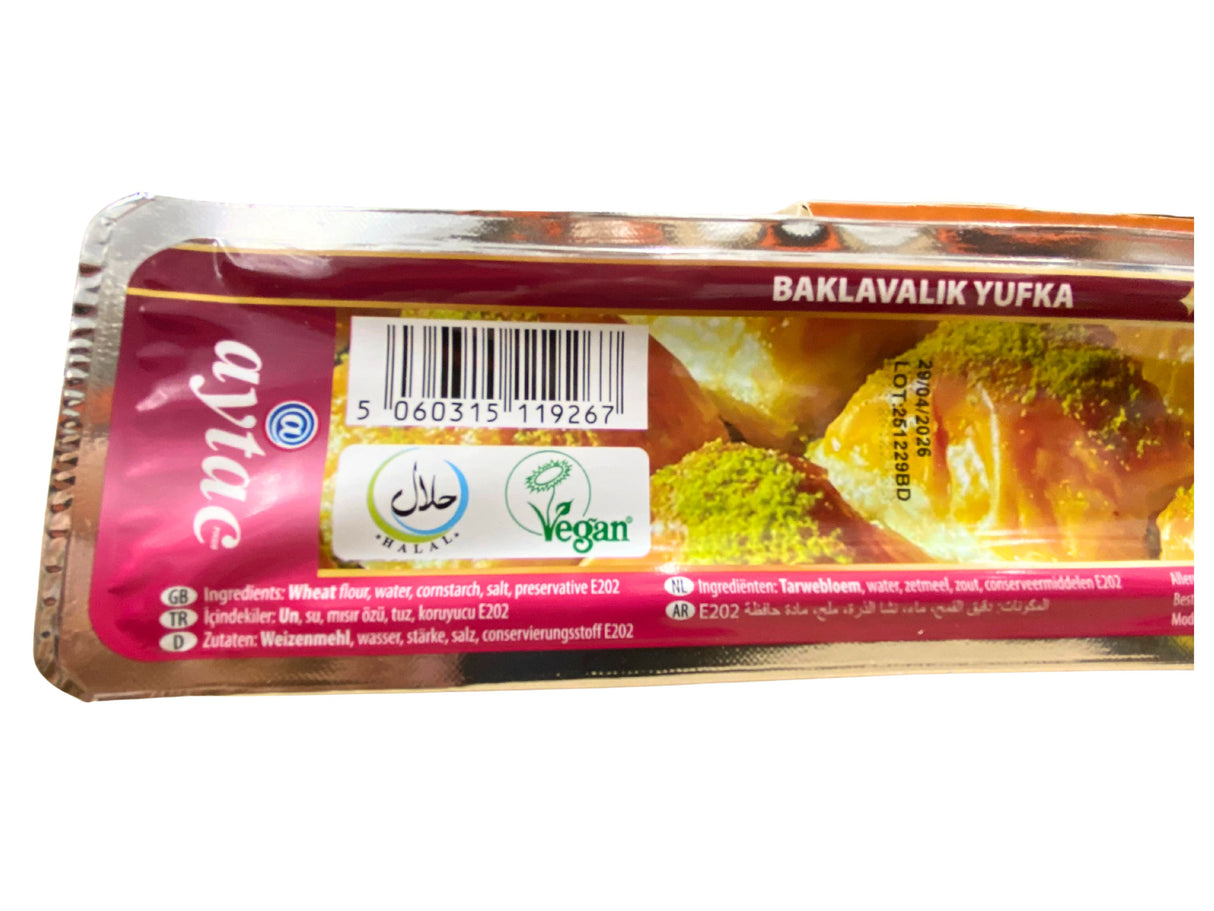 Aytac Baklava Pastry Sheets – 20 Sheets (470g)