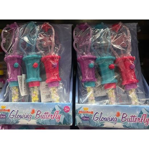 Jm Toys Candy Glowing Butterfly (5Gx12PCS) x 12 - Aytac Foods Wholesale