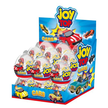 Jellyman Bonart Joytop Cars Crystal Egg Lollipop With Surprise Toy (6x11Gx12) - Aytac Foods Wholesale
