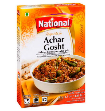 National Achar Gosht Masala (12x43GX6 PCS) - Aytac Foods Wholesale