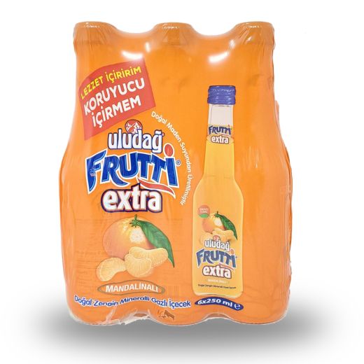 Uludag Frutti Extra Mandalinali (Mandarin Orange) , 250MLX6PCS - Aytac Foods Wholesale