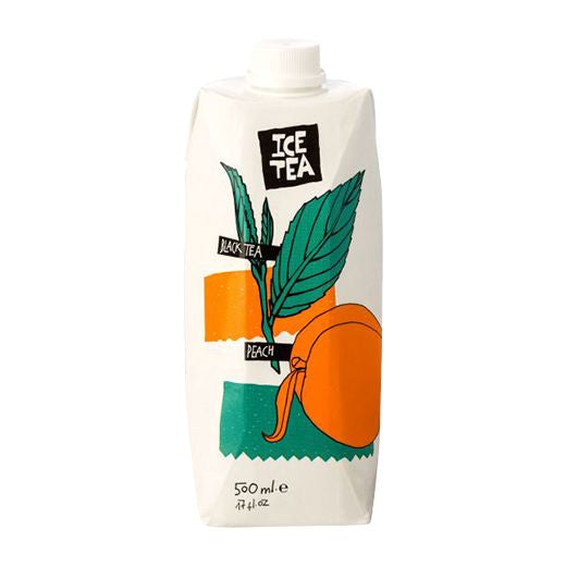 Fresh Ice Tea Black Tea & Peach (500ML) x 12 - Aytac Foods Wholesale