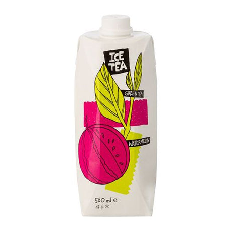 Fresh Ice Tea Green Tea & Watermelon (500ML) x 12 - Aytac Foods Wholesale