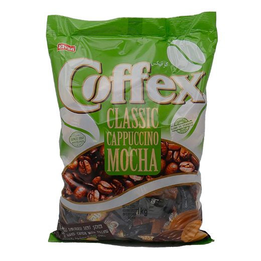 Elvan Coffex Mix Kahveli Seker (1000GR) x 8 - Aytac Foods Wholesale