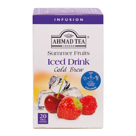 Ahmad Tea Cold Brew Summer Fruits Ice Tea (6x40GRx20BAGS) - Aytac Foods Wholesale