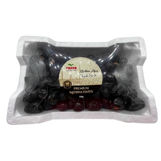 Yaffa Madina Ajwa Dates (4x1.5KG) - Aytac Foods Wholesale