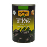 Aytac Black Whole Olives 5kg A12 Tin 3x5kg
