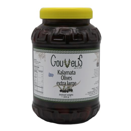 Gouvelis Kalamata Olives Extra Large (Gevsis) (900GR) x 6 - Aytac Foods Wholesale