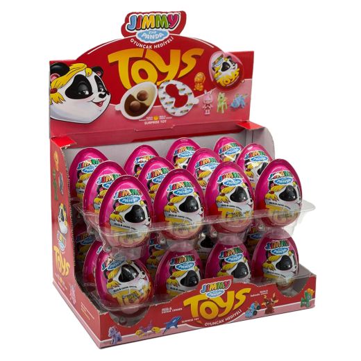 Jellyman Jimmy Surprise Egg With Toy (Pink) (6x25GX24) - Aytac Foods Wholesale