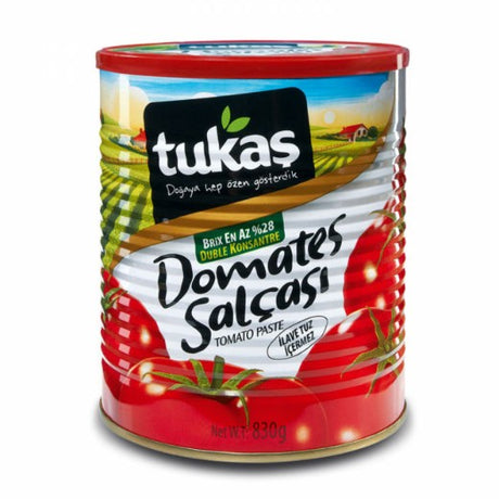 Tukas Tomato Paste (Tin) 28/30Bx , 830GR - Aytac Foods Wholesale