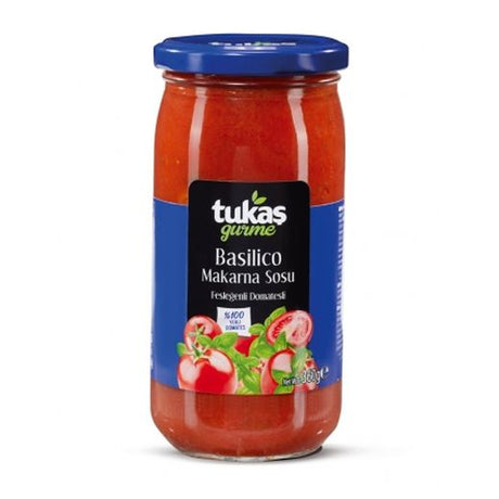 Tukas Basilico Pasta Sauce (12x360G) - Aytac Foods Wholesale