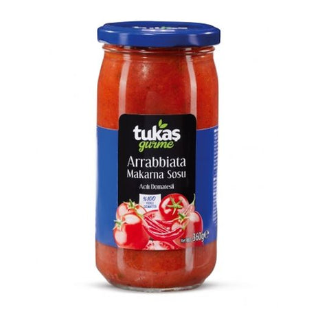 Tukas Arabiata Pasta Sauce (12x360G) - Aytac Foods Wholesale