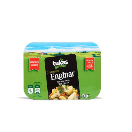 Tukas Artichoke Hearts W. Olive Oil (12x200GR) - Aytac Foods Wholesale