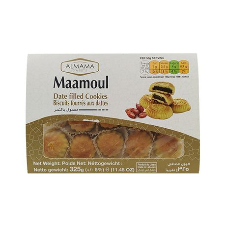 Almama Date Cookies  Maamoul (24x325GR) - Aytac Foods Wholesale