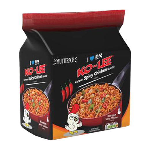 Ko-Lee Korean Spicy Chicken 4 Pack Instant Noodle (4X70GR) x 6 - Aytac Foods Wholesale