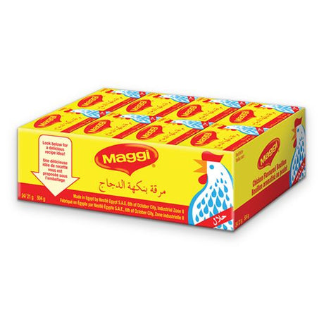 Maggi Chicken Flav Cubes Halal 21 GR Cubes x 24 - Aytac Foods Wholesale