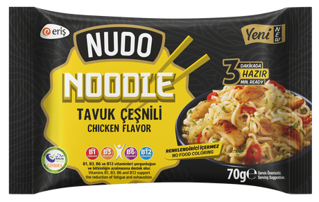 Nudo Noodle Chicken Flavoured 8*(5*70gr) - Aytac Foods Wholesale