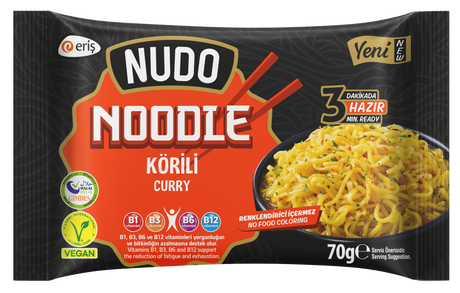 Nudo Noodle with Curry Seasoning8*(5*70gr) - Aytac Foods Wholesale