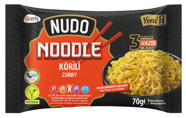 Nudo Noodle with Curry Seasoning8*(5*70gr) - Aytac Foods Wholesale