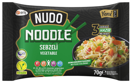 Nudo Noodle with Vegatable Seasoning 8*(5*70gr) - Aytac Foods Wholesale