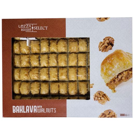 Lezza Select Baklava With Walnuts (3KG) x 5 - Aytac Foods Wholesale
