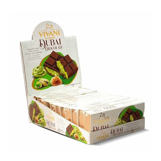 Jm Bonart Vivani Dubai Chocolate 150Gr 12X4 (3952) (4x12X150GR) - Aytac Foods Wholesale
