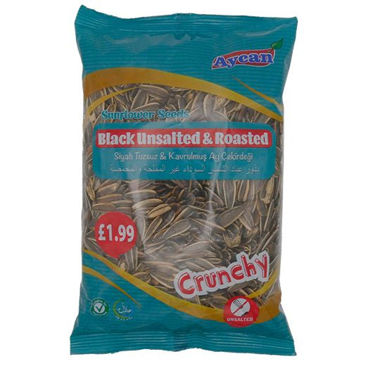 Aycan Unsalted Sunflower Seeds (Black) (350GR) x 10 - Aytac Foods Wholesale