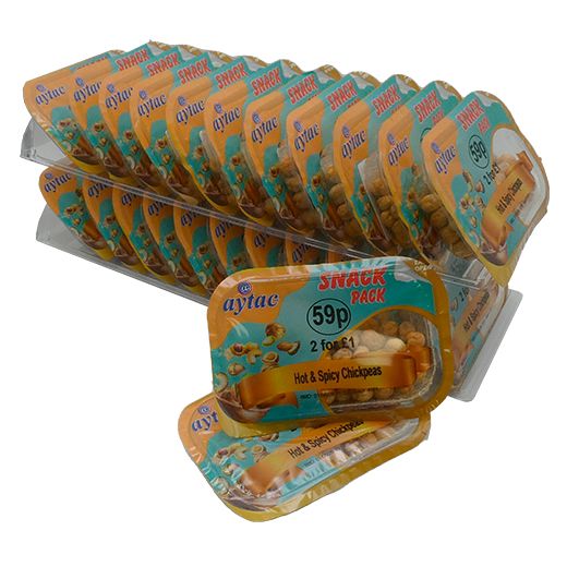 Aytac Hot & Spicy Chickpea (Tray) (35GR) x 24 - Aytac Foods Wholesale
