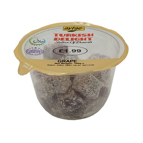 Aytac Turkish Delight Grape (Cup) (12x150GR) - Aytac Foods Wholesale