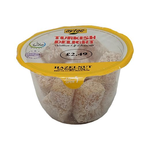 Aytac Turkish Delight Hazelnut (Cup) , 150GR - Aytac Foods Wholesale