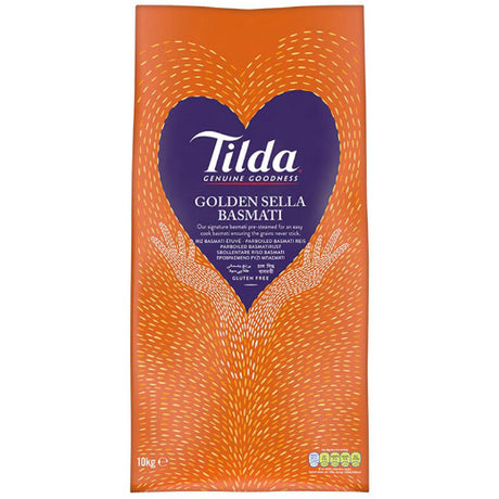Tilda Golden Sella Basmati Rice [Orange Bag] (10KG) x 1 - Aytac Foods Wholesale
