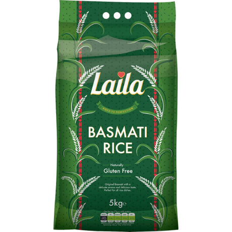 Laila Basmati Rice (1x5KG) - Aytac Foods Wholesale