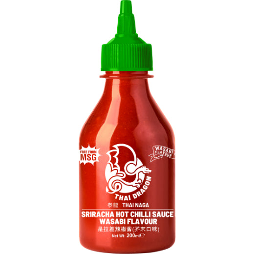 Thai Dragon Sriracha Hotchilli Sauce Wasabi6X200M (6x200ML) - Aytac Foods Wholesale