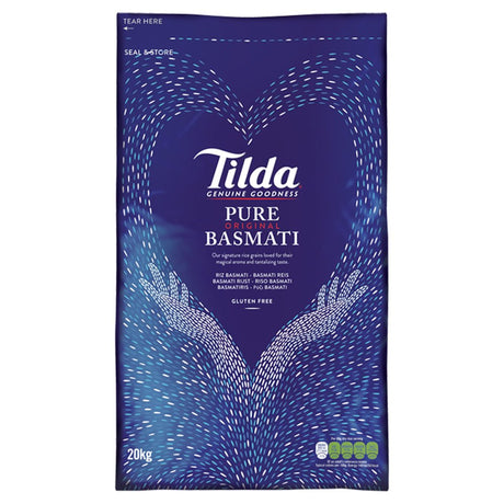 Tilda Pure Basmati Rice W/Saffron (1x20KG) - Aytac Foods Wholesale