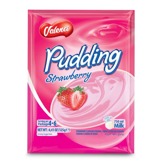 Valenci Strawberry Pudding (12x125GR) - Aytac Foods Wholesale