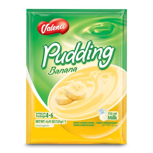 Valenci Banana Pudding (12x125GR) - Aytac Foods Wholesale