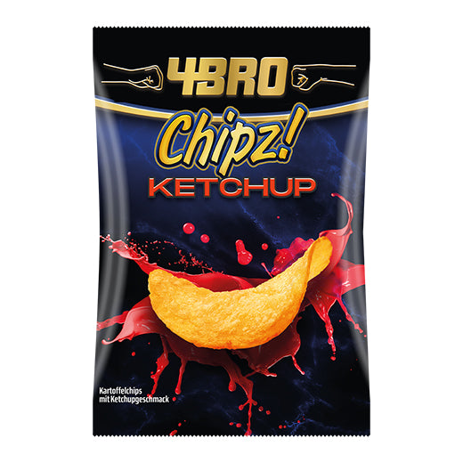 4Bro Chipz! Ketchup 125Gr (125GR) x 10 - Aytac Foods Wholesale