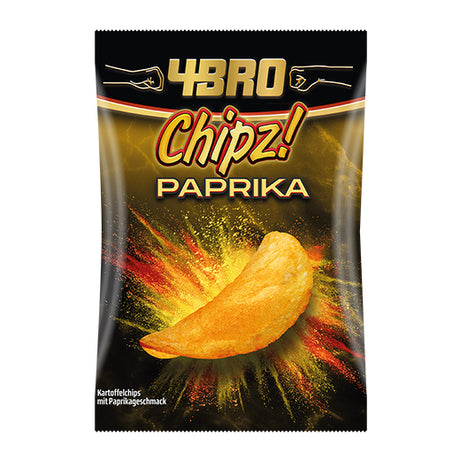 4Bro Chipz! Paprika 125Gr (125GR) x 10 - Aytac Foods Wholesale