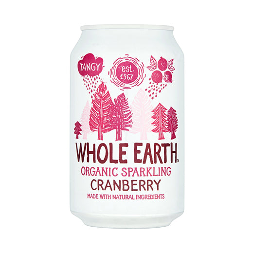 Whole Earth Org Sparkling Cranberry (330ML) x 24 - Aytac Foods Wholesale