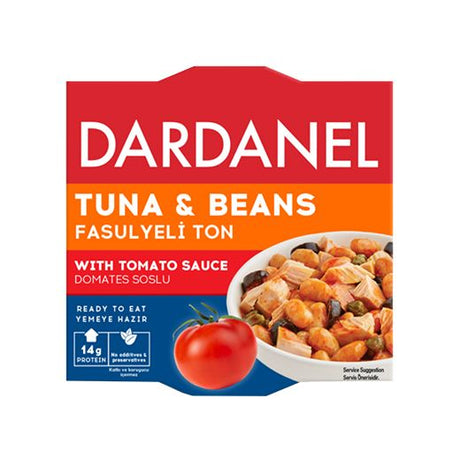 Dardanel Tuna And Beans With Tomato Sauce (150GR) x 24 - Aytac Foods Wholesale
