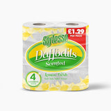 SOFTESSE TT 2 PLY Daffodils Lemon 10x4(Rolls) - Aytac Foods Wholesale
