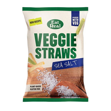 [13] Eat Real Veggie Straws Sea Salt (110GR) x 10 - Aytac Foods Wholesale
