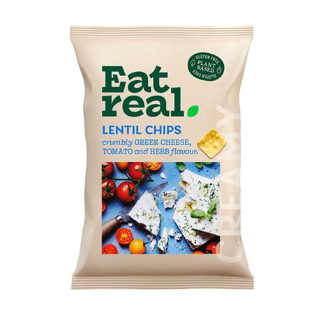 Eat Real Lentil Greek Cheese Tomato Herb (95GR) x10 - Aytac Foods Wholesale