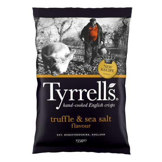 Tyrrells Truffle & Sea Salt (135GR) x 8 - Aytac Foods Wholesale
