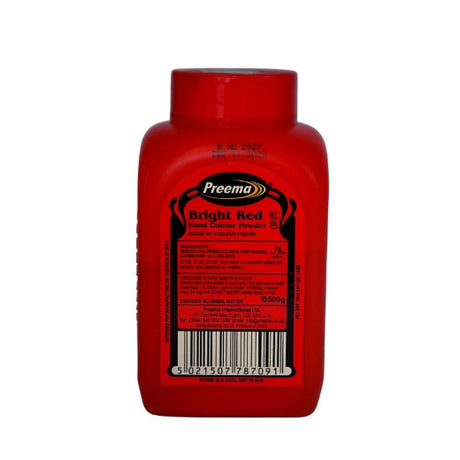 Preema Bright Red Food Colouring Powder (20x500g)