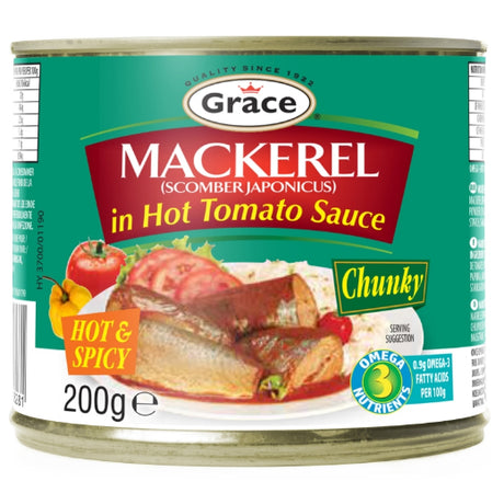 Grace Mackerel In Tomato & Chilli (12x200G)