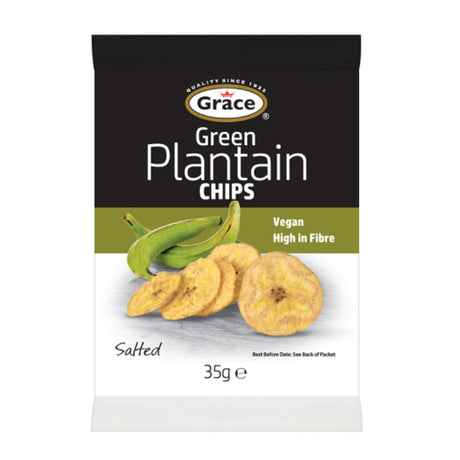 Grace Plantain Chips Green (9x85G) - Aytac Foods Wholesale
