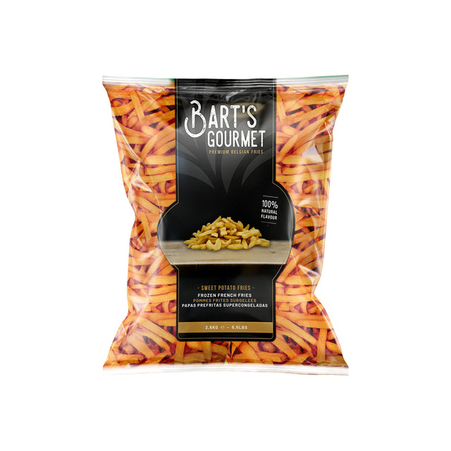 BARTS GOURMET SWEET POTATO FRIES (10x10) 4X2.5KG - Aytac Foods Wholesale